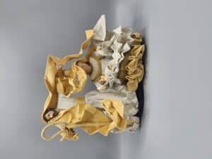 Kerststal papier en stof