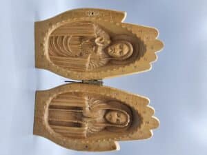 Biddende handen maria jezus