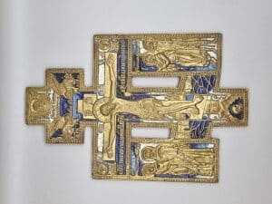 Bronze Kruis emaille