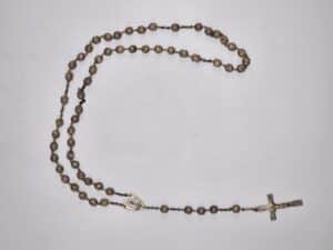 Antieke verzilverde rozenkrans Filigraan