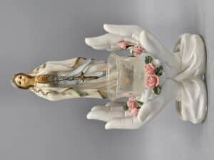 Maria Lourdes kaarsenhouder biddende handen